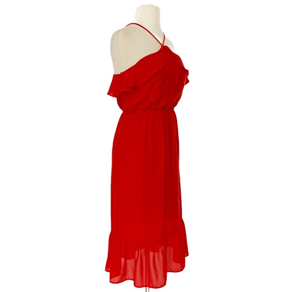 Monteau ruffle halter dress size S - Picture 3 of 5